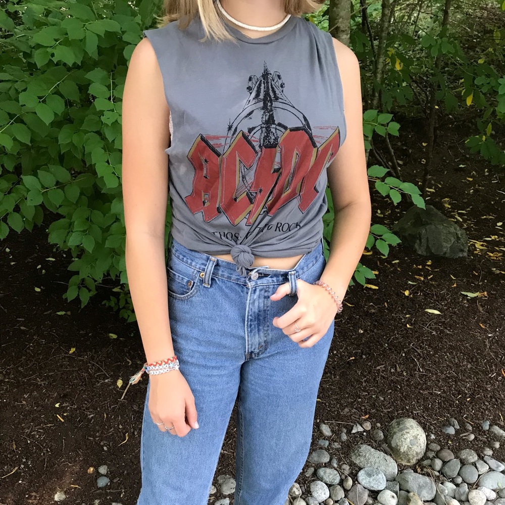 vintage ac/dc muscle tee